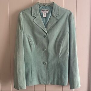 PENDLETON suede leather blazer women’s Large